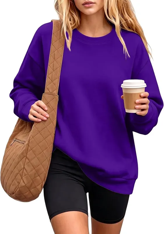 Generic Crewneck Oversized Sweatshirts A012purple – Material