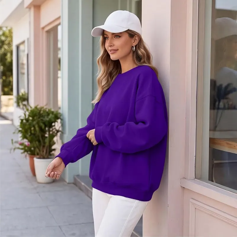 Generic Crewneck Oversized Sweatshirts A012purple – Match