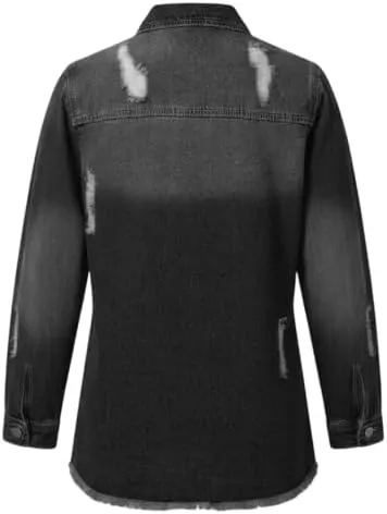 Generic Denim Jacket Black – Pairs well with casual pants and denim