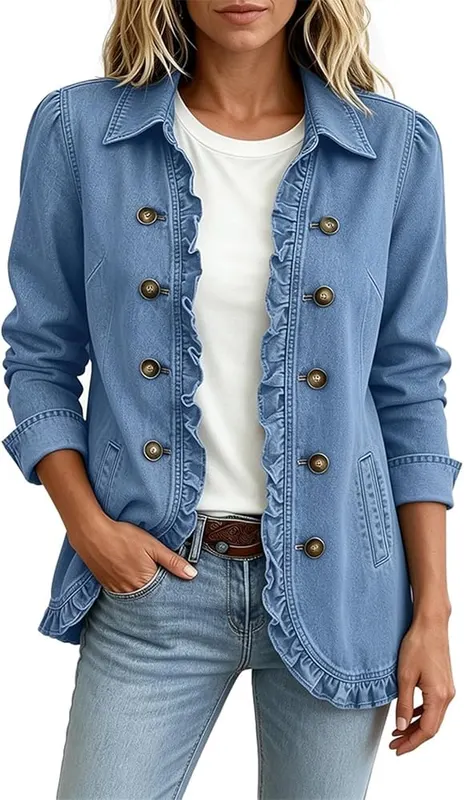Generic Denim Jacket #Navy – Versatile navy blue color