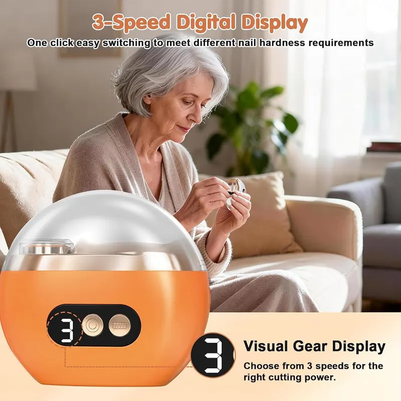 Generic Electric Nail Clipper 3-Speed – product photo 6 of 7
