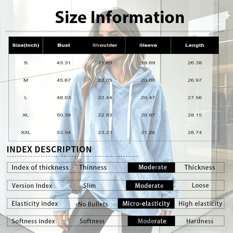 Generic Fall Hoodies A008light Gray X-Large – product photo 4 of 6