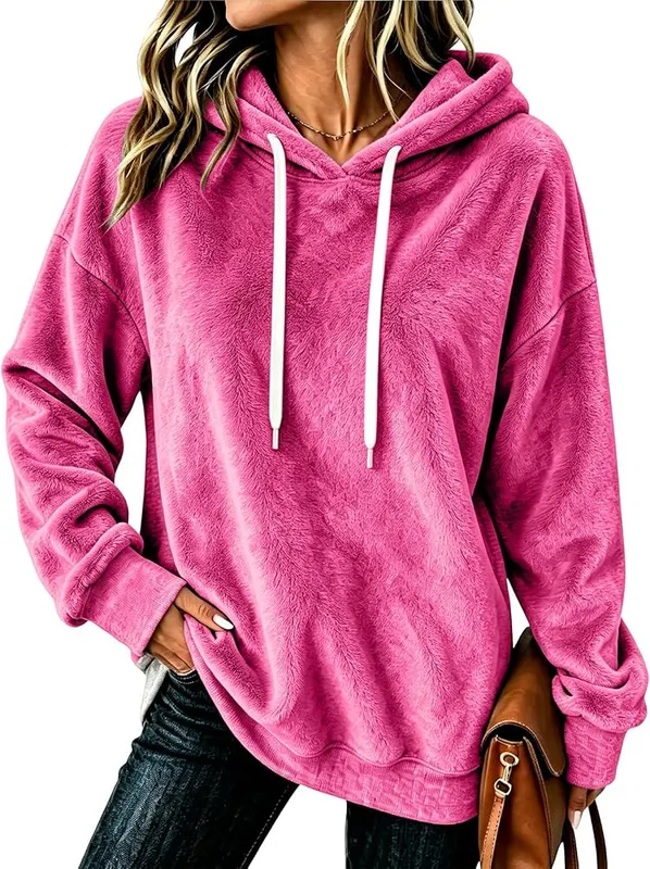 Generic Fall Sweatshirts Y2K A006hot Pink – Material