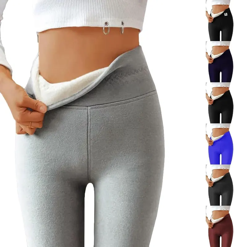 Generic Fleece Leggings H1 Light Gray in H1 Light Gray