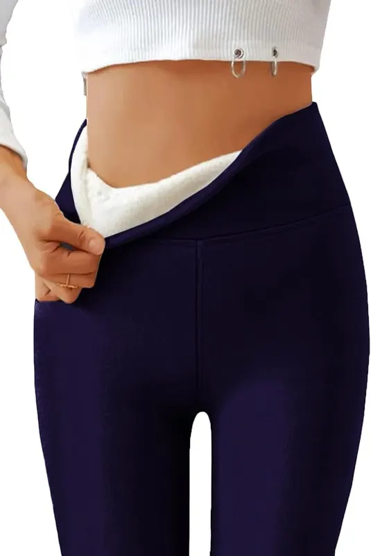 Generic Fleece Lined Leggings H5 Navy in H5 Navy