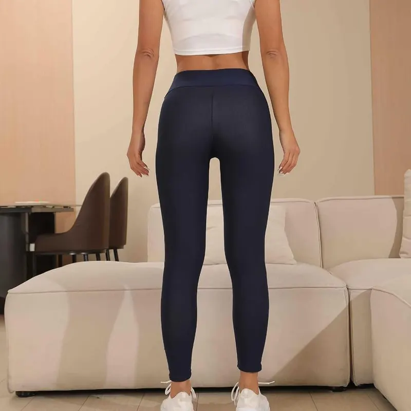 Generic Fleece Lined Leggings H5 Navy – product photo 8 of 8