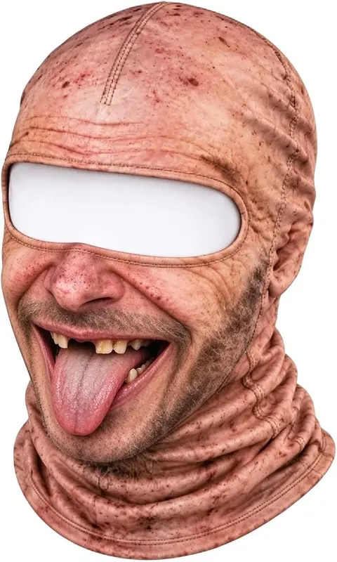 Generic Funny Realistic Face Ski Mask Old 3D 45- G in 45- G