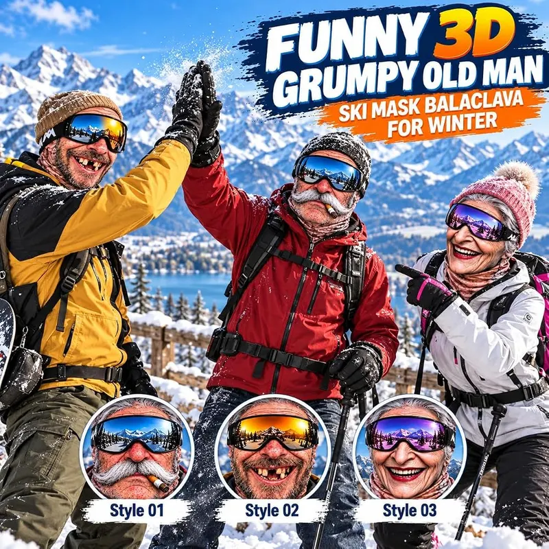 Generic Funny Ski Mask 3D – product photo 8 of 8