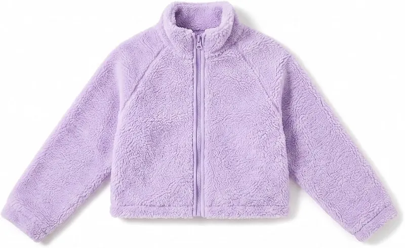 Generic Girls Fleece Jacket Cropped Zip Up – product photo 7 of 7