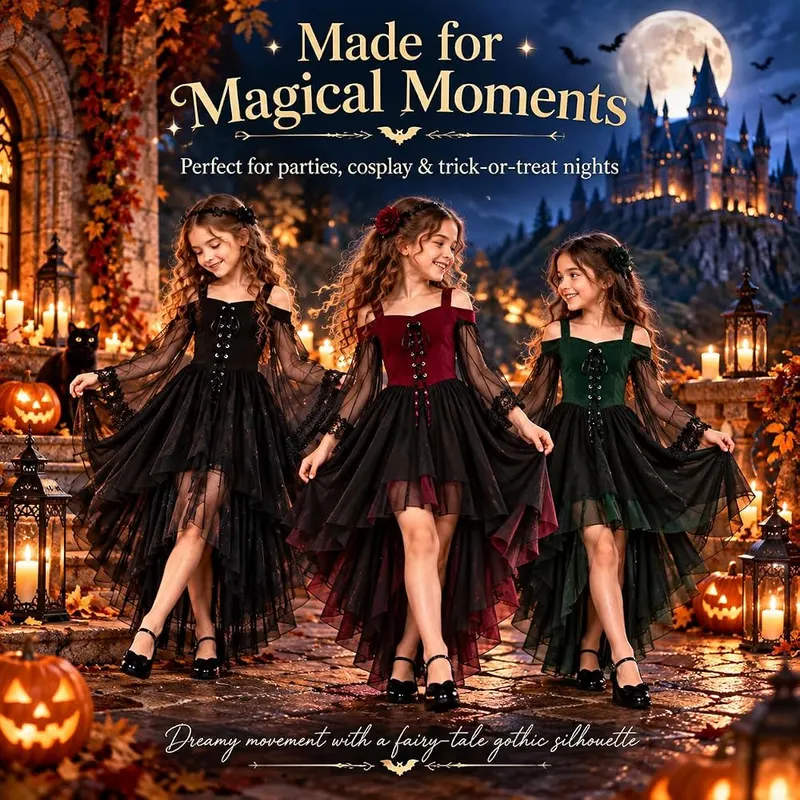 Generic Halloween Witch Dress Costumes – Gothic Aesthetic
