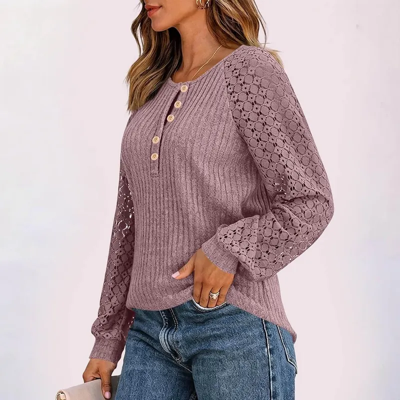 Generic Henley Shirts A006-purple Small – Relaxed Loose Fit