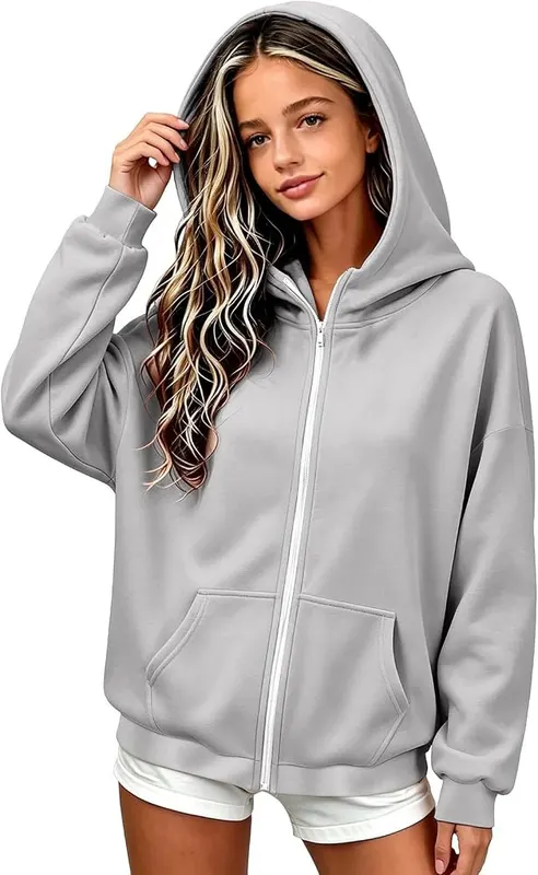 Generic Hoodies for Boys Kids Zip Up – Spacious front kangaroo pocket
