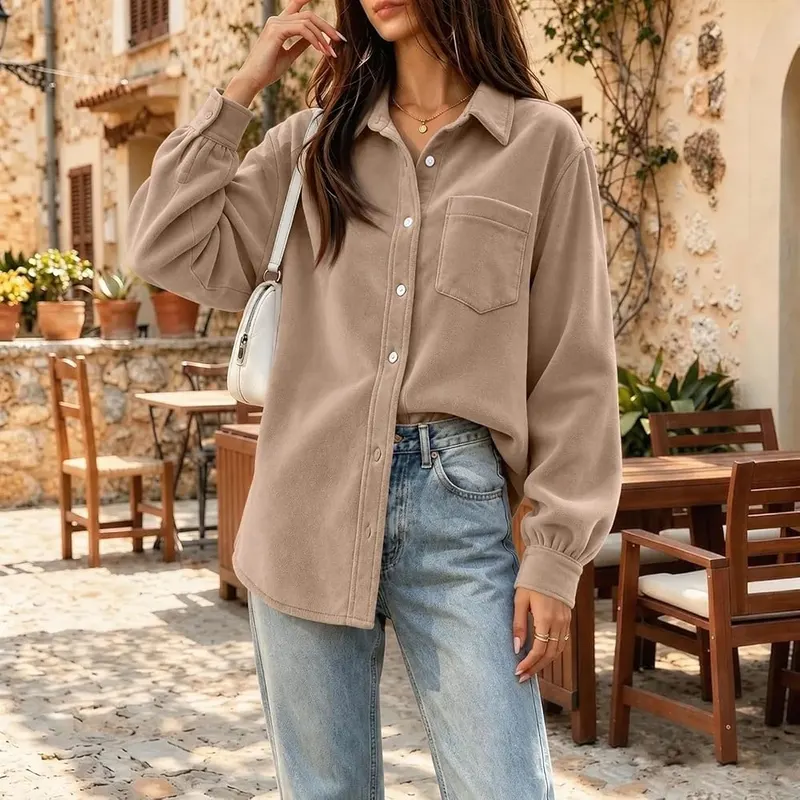 Generic Light Weight Sweatshirt A004khaki Large – product photo 8 of 9