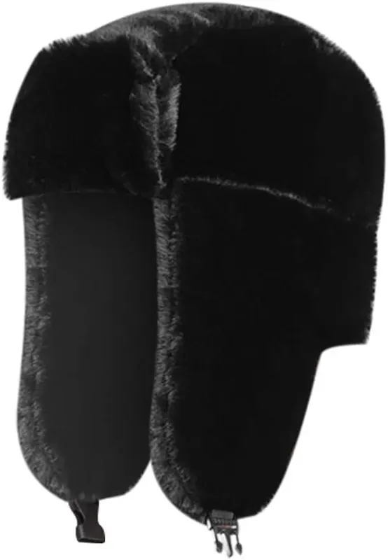 Generic Long Pile Fur Ear Flap Hat – Soft long pile furry texture