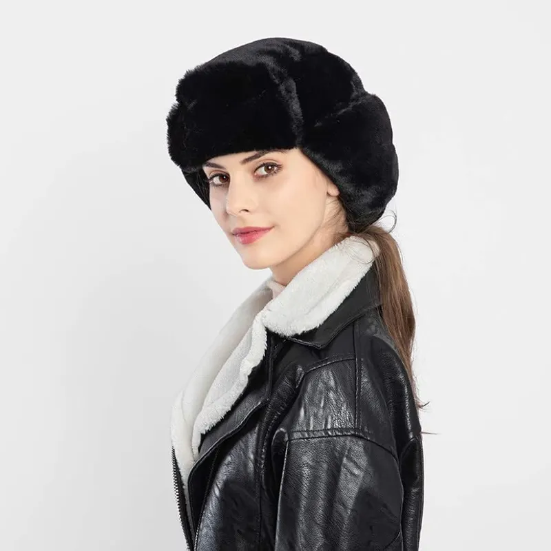 Generic Long Pile Fur Ear Flap Hat – product photo 9 of 9