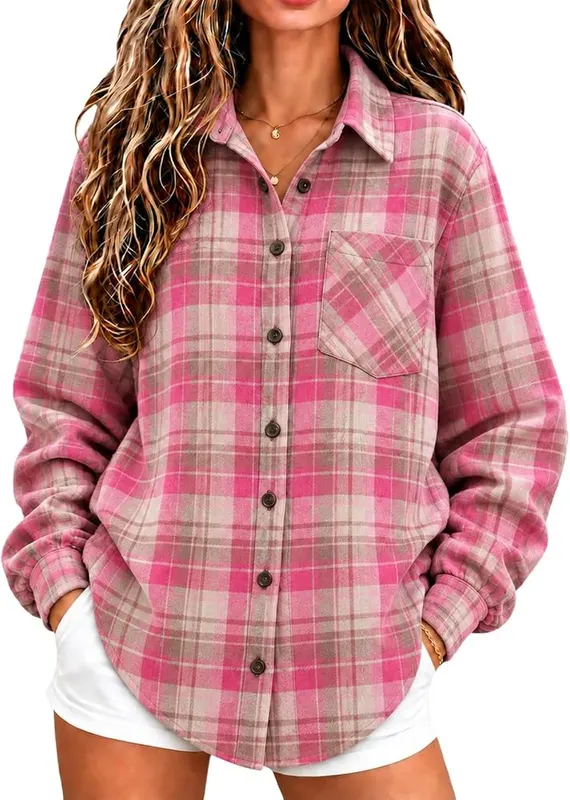 Generic Long Sleeve Oversized Shirts A010pink – Material