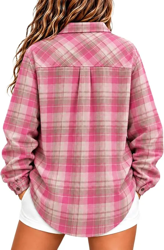Generic Long Sleeve Oversized Shirts A010pink – Match