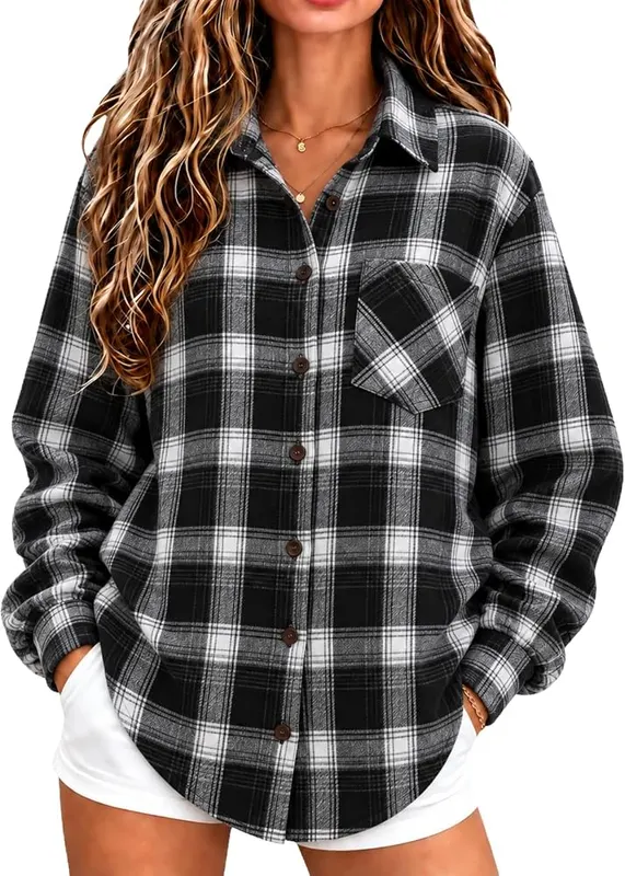 Generic Long Sleeve Oversized Shirts A014black Large – Material