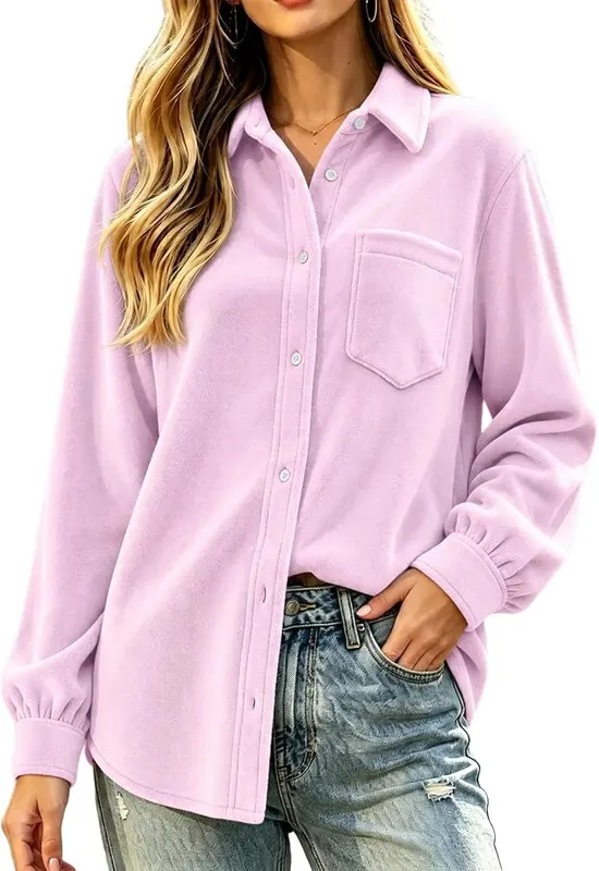 Generic Long Sleeve Shirt Women Slim Button – Material