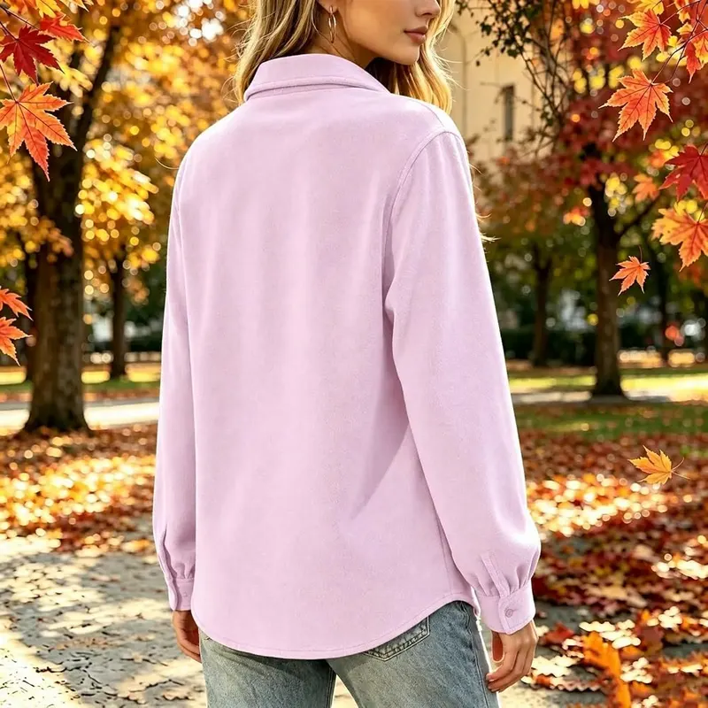 Generic Long Sleeve Shirt Women Slim Button – Match