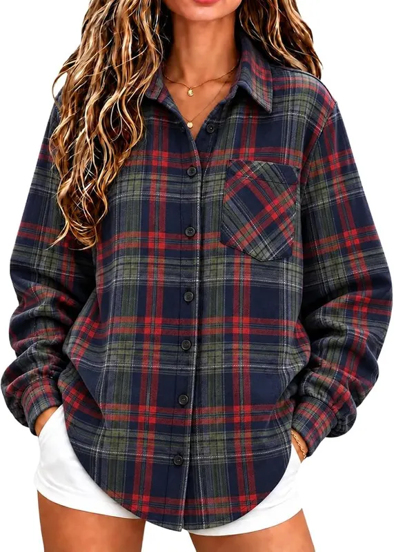 Generic Loose Long Sleeve Shirts A008multicolor – product photo 2 of 8