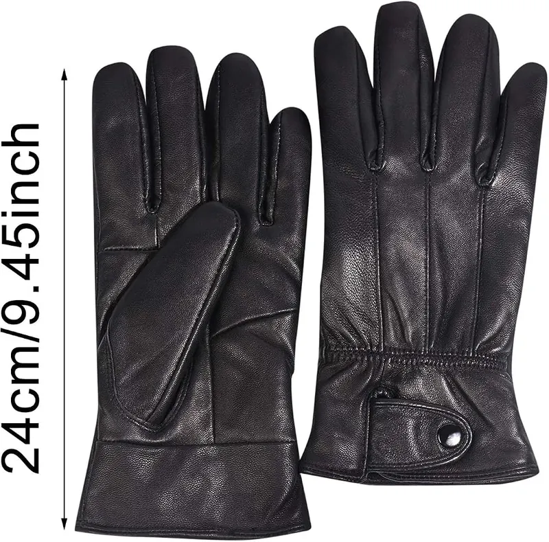 Generic Male Hide Gloves Non-Slip Touch Screen – product photo 2 of 7