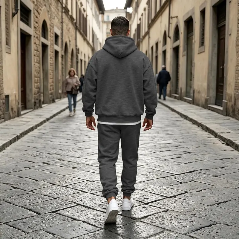 Generic Men’s Sweatsuits Fleece Hoodie Plus Size – Cozy fleece hoodie design