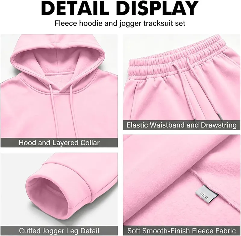 Generic Men’s Sweatsuits Oversized Hoodie Plus Size – Versatile for gym or streetwear