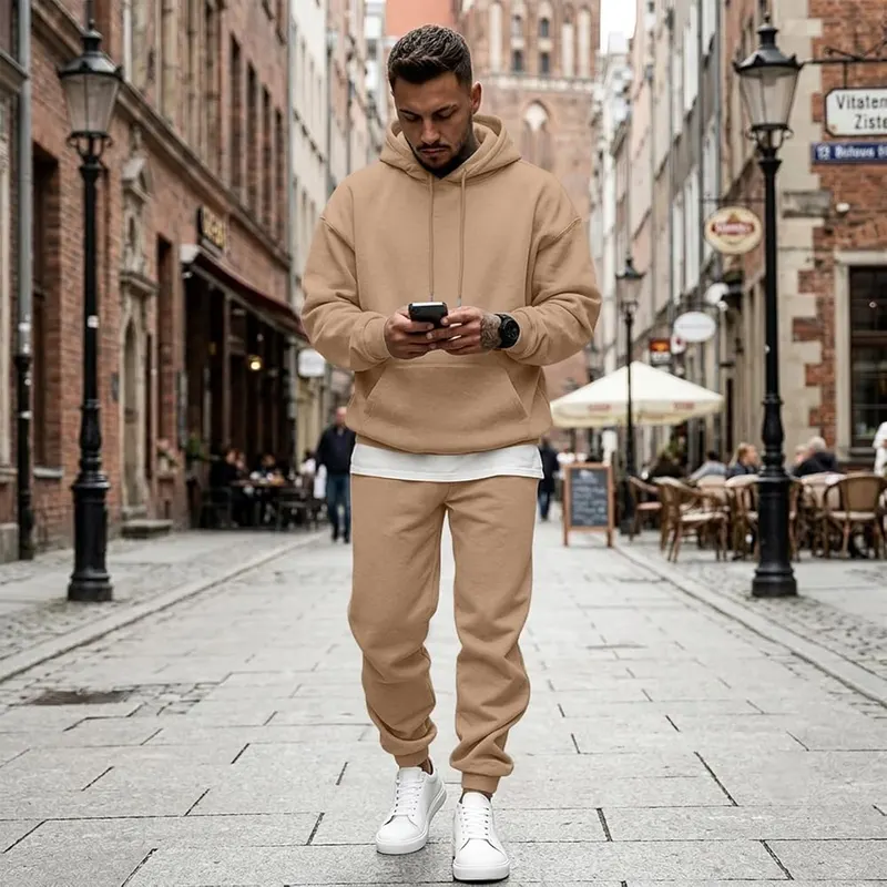 Generic Mens Jogging Suits Oversized Sweatshirt Comfy – Premium lightweight fleece fabric