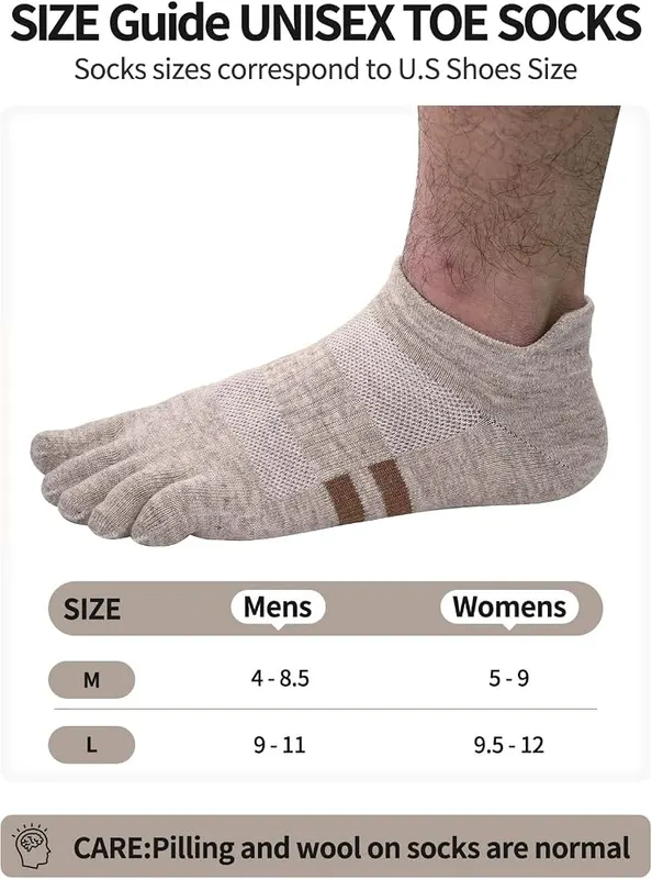 Generic Merino Wool Socks – Five Toe Design