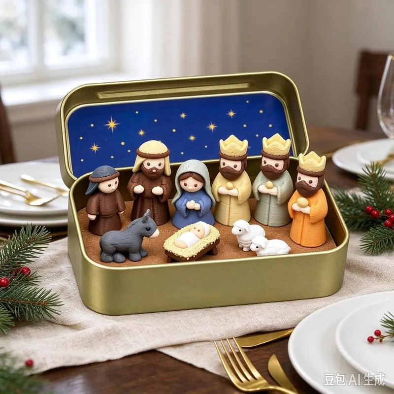 Generic Mini Holy Family Nativity Set Miniature – Precise Dimension Specifications & Simple Display Setup