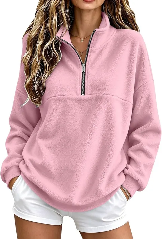Generic Mock Neck Sweatshirt Women Cute Flannel – Material
