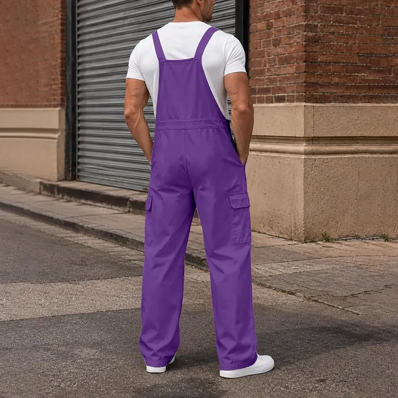 Generic Overalls For Men Work Gym Casual – Machine washable for casual daily