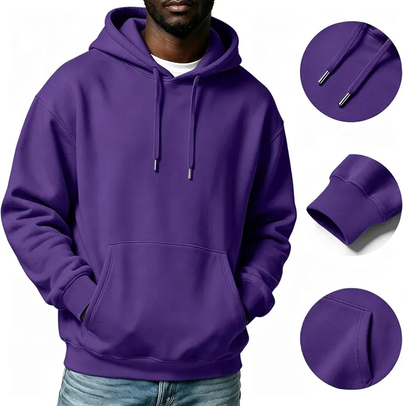 Generic Oversized Hoodies A10 Light Purple – product photo 3 of 6