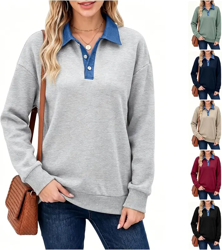 Generic Oversized Sweatshirt A001-gray in A001-gray