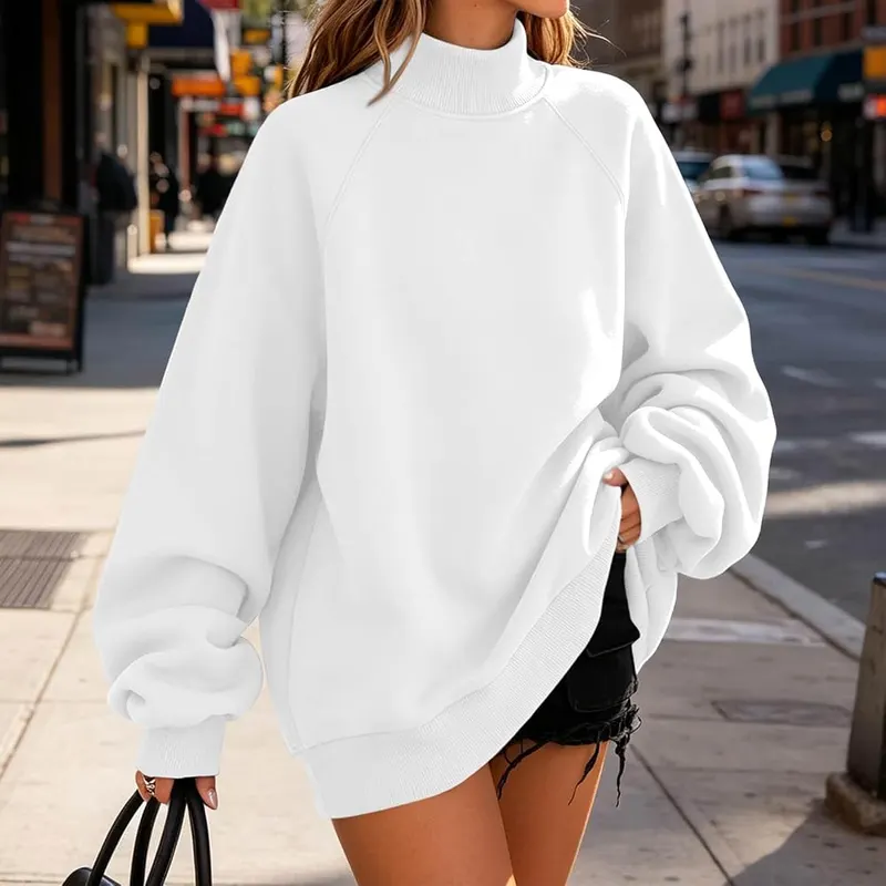 Generic Oversized Sweatshirt A008white Small – product photo 7 of 9
