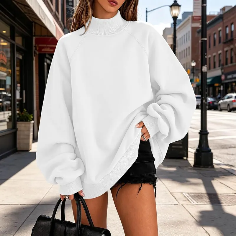 Generic Oversized Sweatshirt A008white Small – product photo 9 of 9