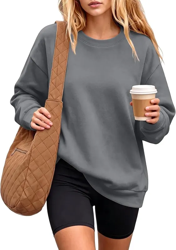 Generic Oversized Sweatshirts A005dark Gray – product photo 2 of 6