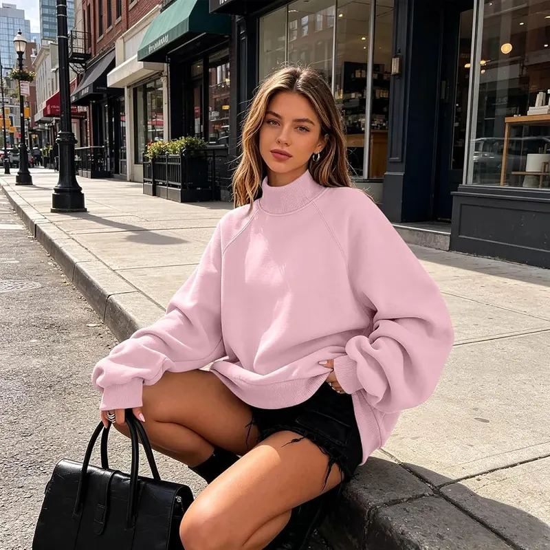 Generic Oversized Sweatshirts A005pink – product photo 8 of 9