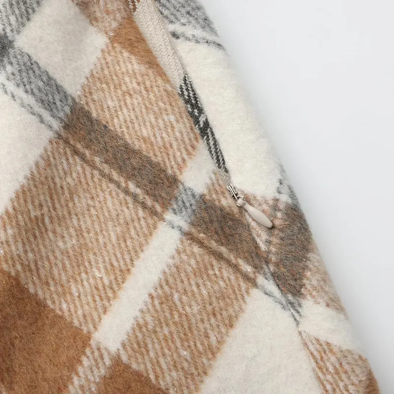 Generic Plaid Skirts Y2k Y002-beige X-Large – Classic Plaid Pattern