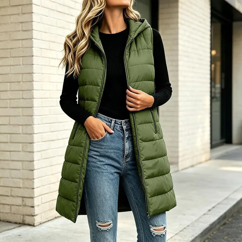 Generic Plus Size Puffer Vests – product photo 8 of 8