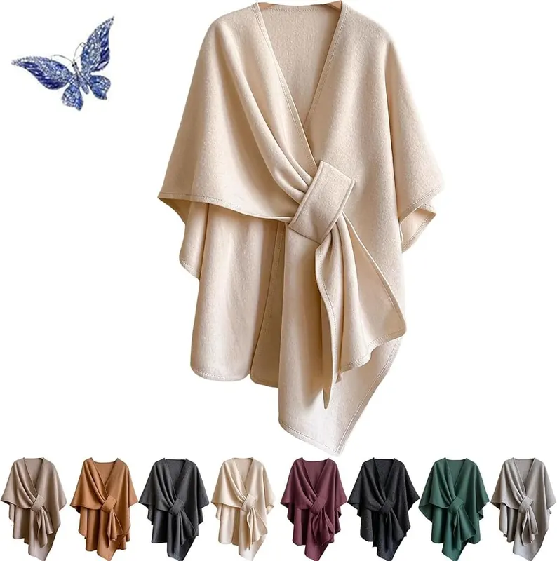 Generic Poncho Shawl Wraps – Casual Shawl:Perfect with your shirts, sweater, wide leg