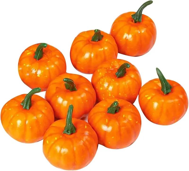 Generic Porch Pumpkins in Orange, Yellow