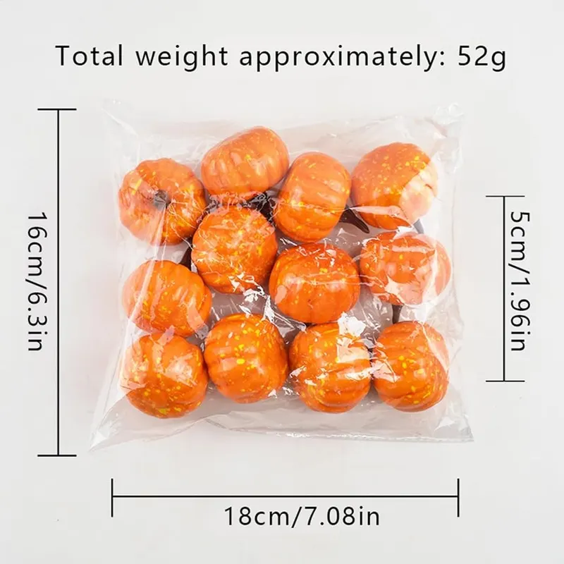 Generic Porch Pumpkins – Twelve pieces per set