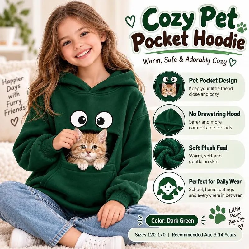 Generic Pull Pocket For Dogs Girls Cat – Dual-use pocket for snacks
