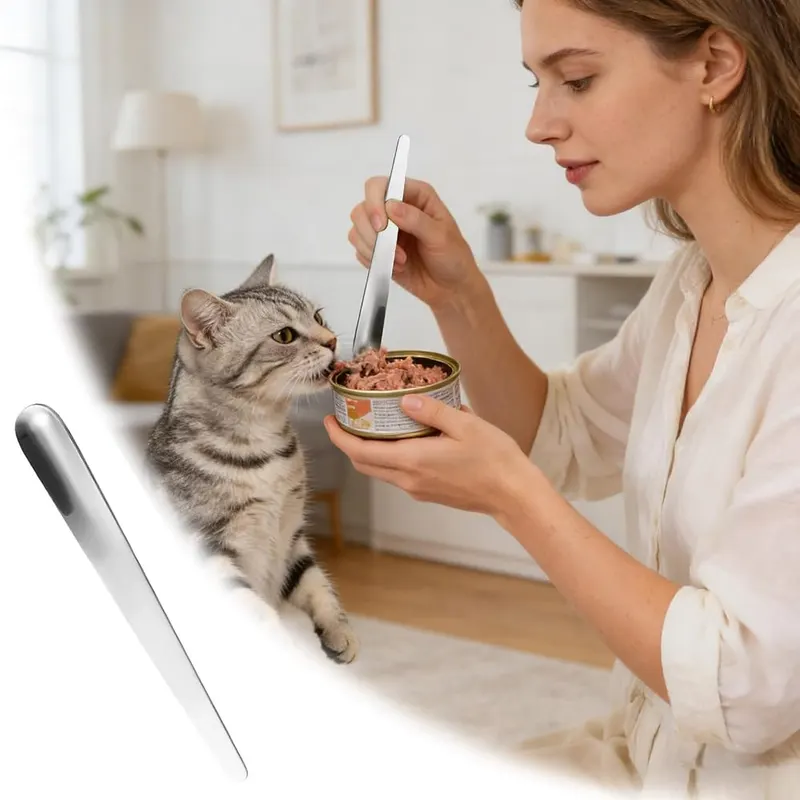 Generic Stainless Steel Cat Spoon – Lightweight and portable daily tool