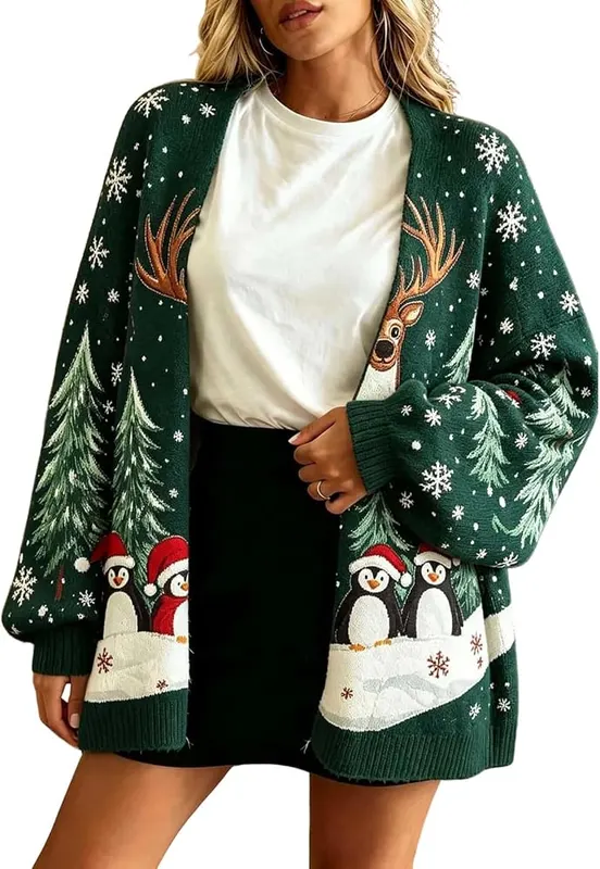 Generic Sweater Jacket Y2K in A13-light Green