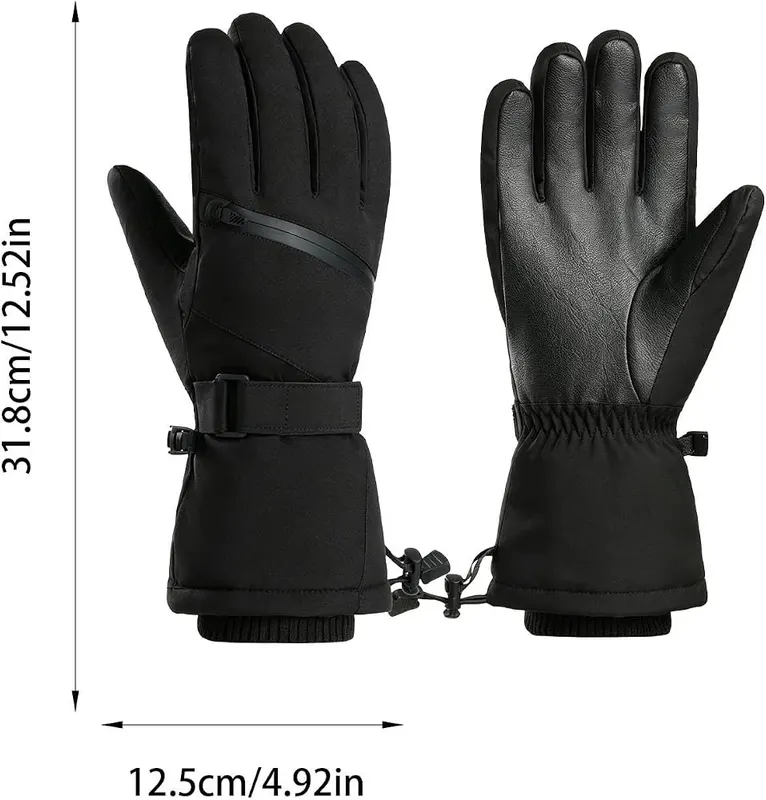 Generic Touchscreen Snow Gloves Elastic Wrist Cuff – product photo 7 of 7