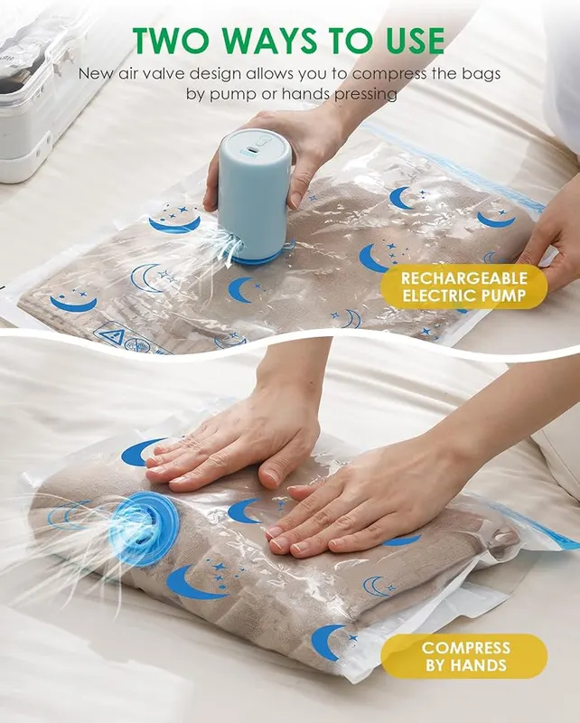 Generic Travel Vacuum Bags – dual compression valve design