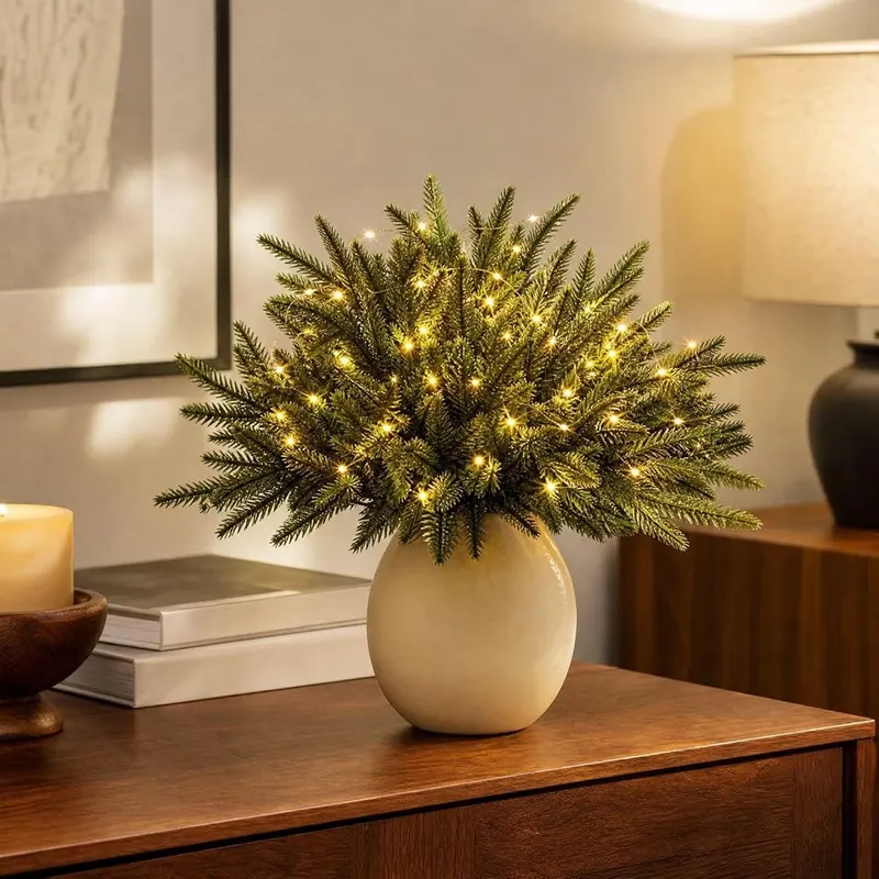 Generic Twinkling Enchanted Evergreen Pine in Green